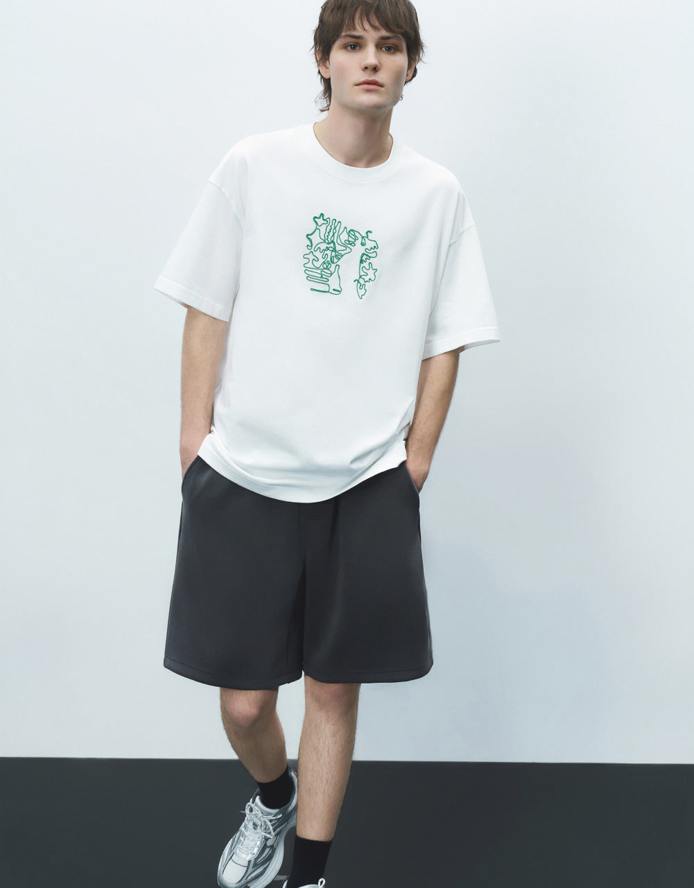 Drawstring Waist Shorts