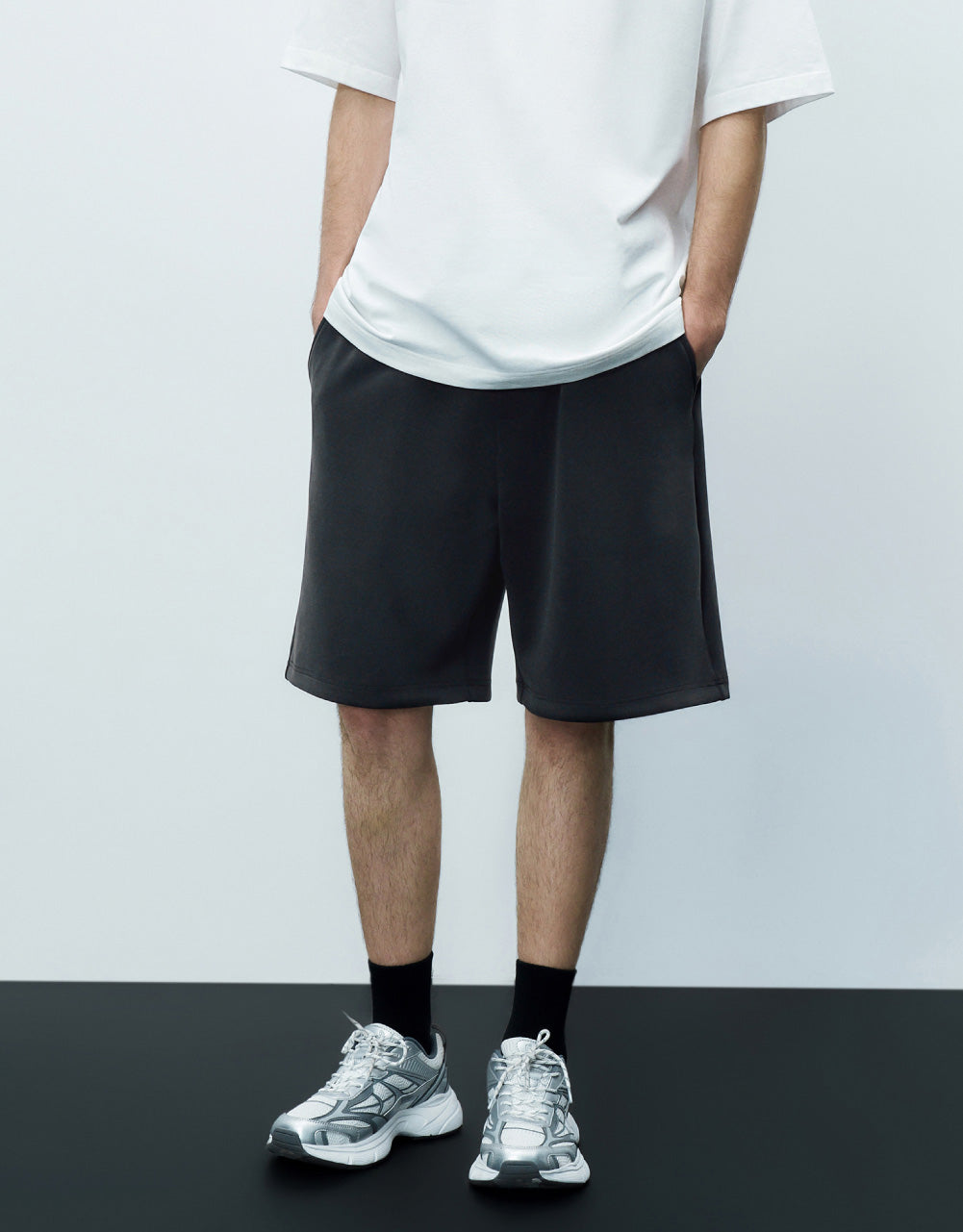 Drawstring Waist Shorts