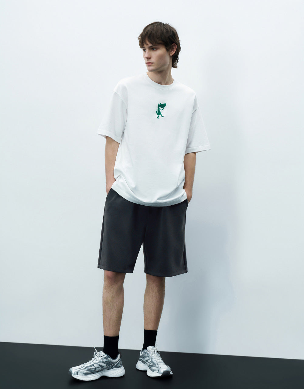 Drawstring Waist Shorts