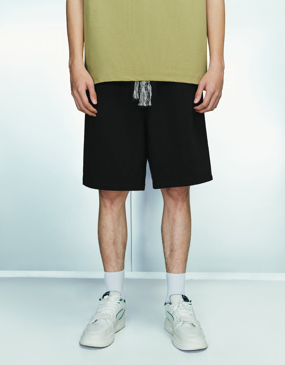 Elastic Waist Oversized Shorts