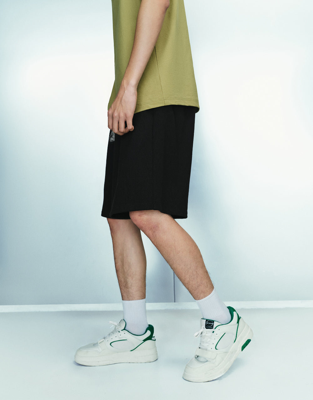 Elastic Waist Oversized Shorts