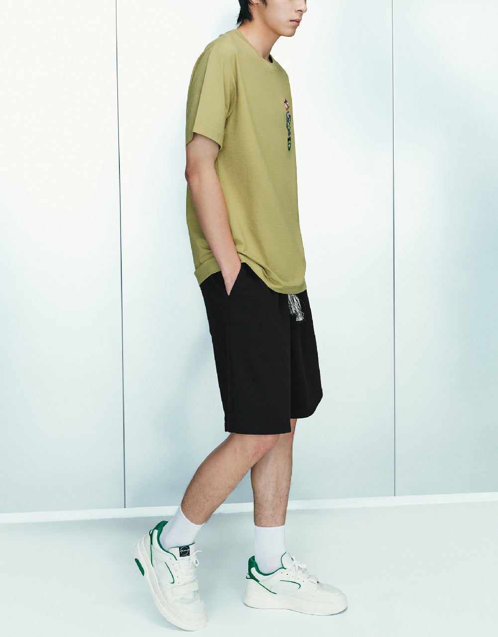 Elastic Waist Oversized Shorts