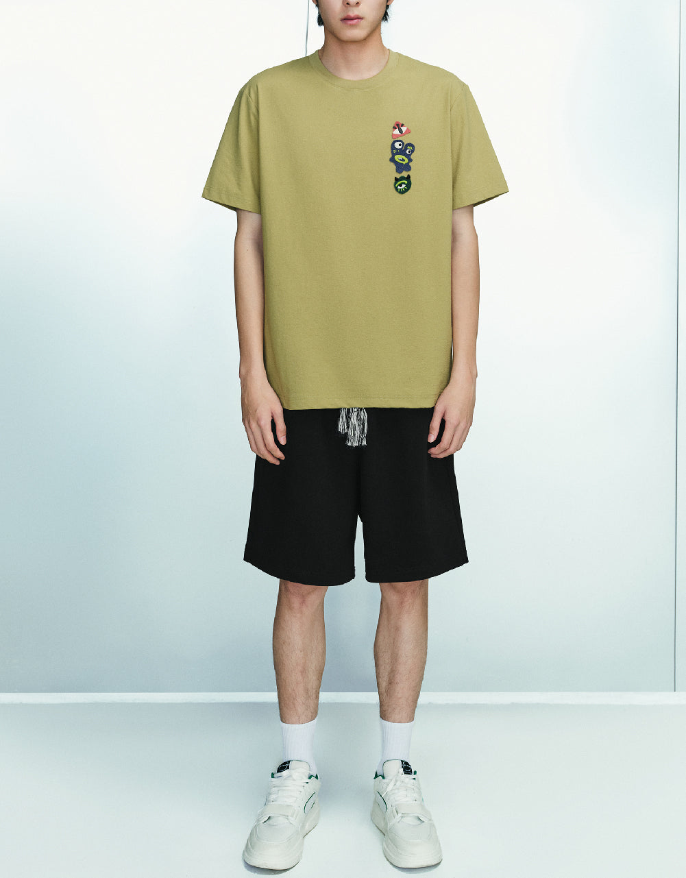 Elastic Waist Oversized Shorts