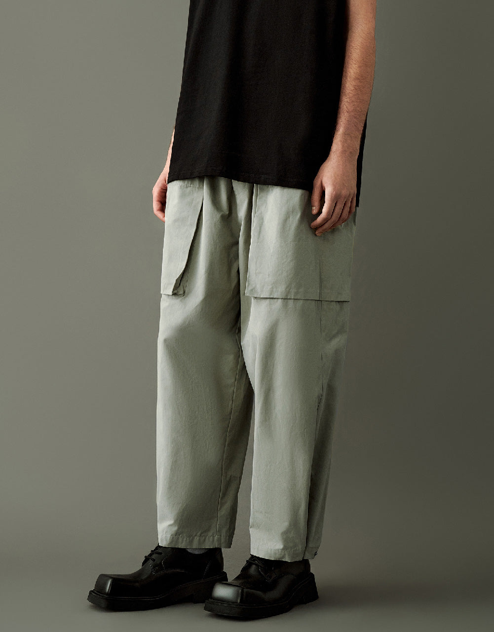 Drawstring Waist Straight Pants