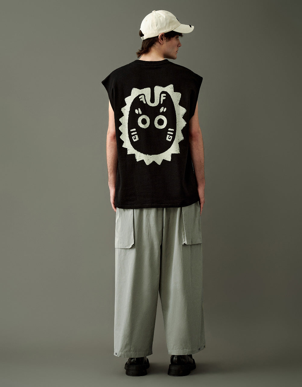 Drawstring Waist Straight Pants