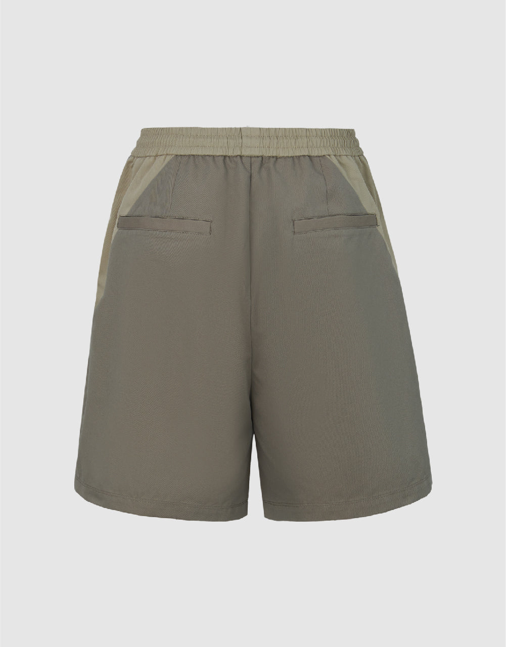 Drawstring Waist Colorblocks Shorts