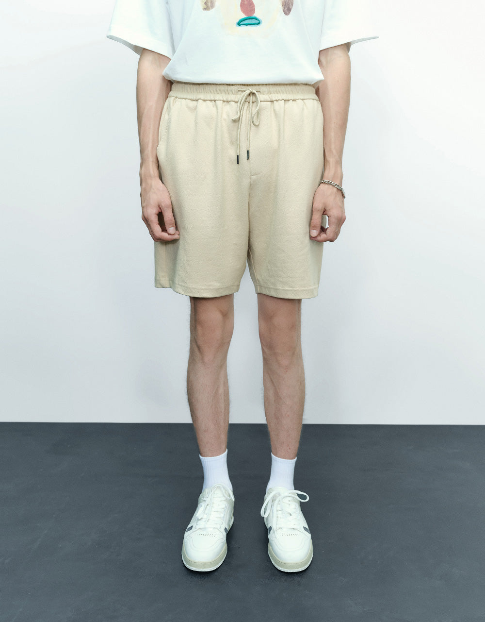Drawstring Waist Shorts