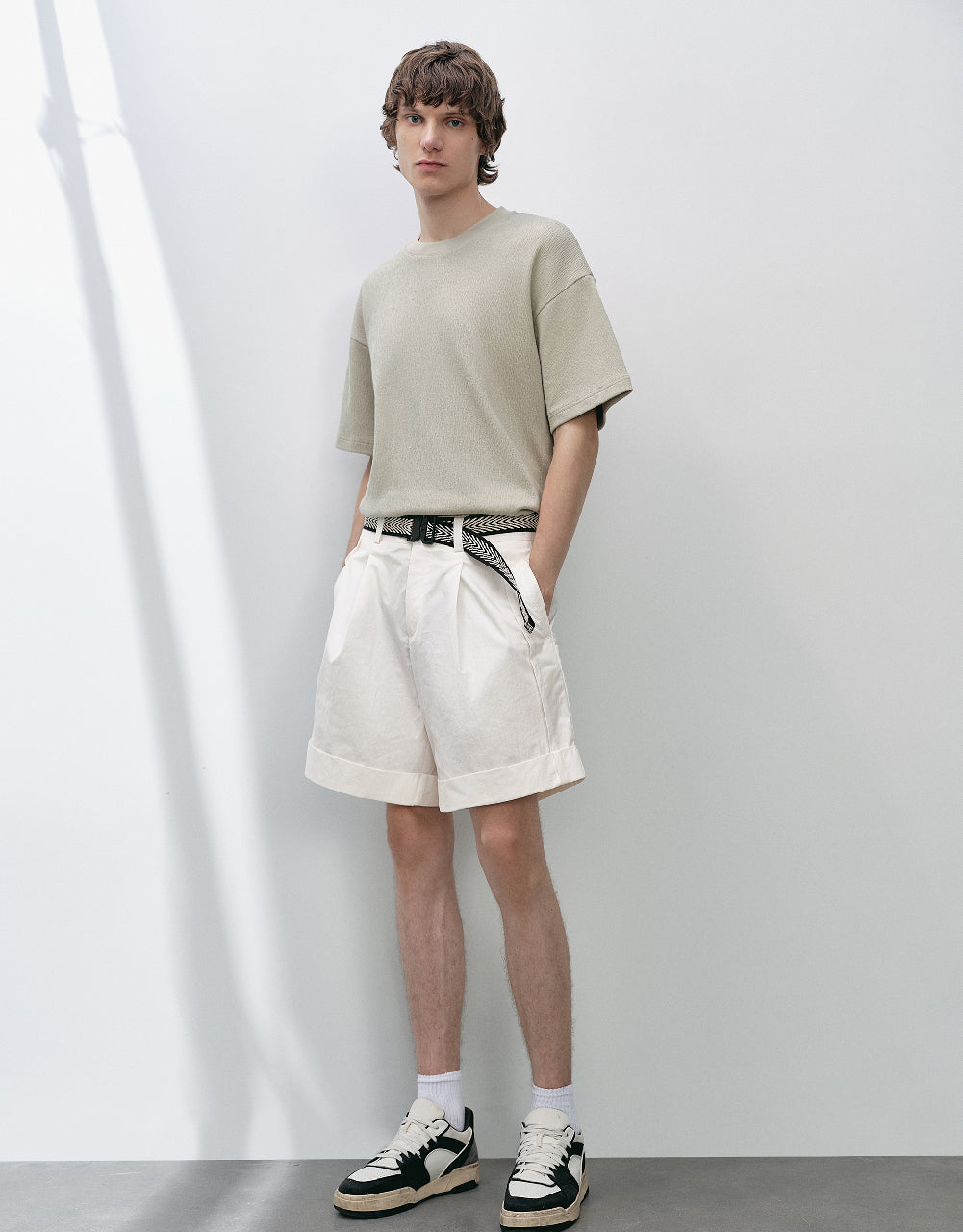 Oversized Shorts With Belt