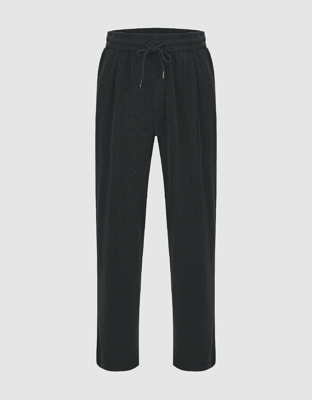 Drawstring Waist Knitted Straight Pants