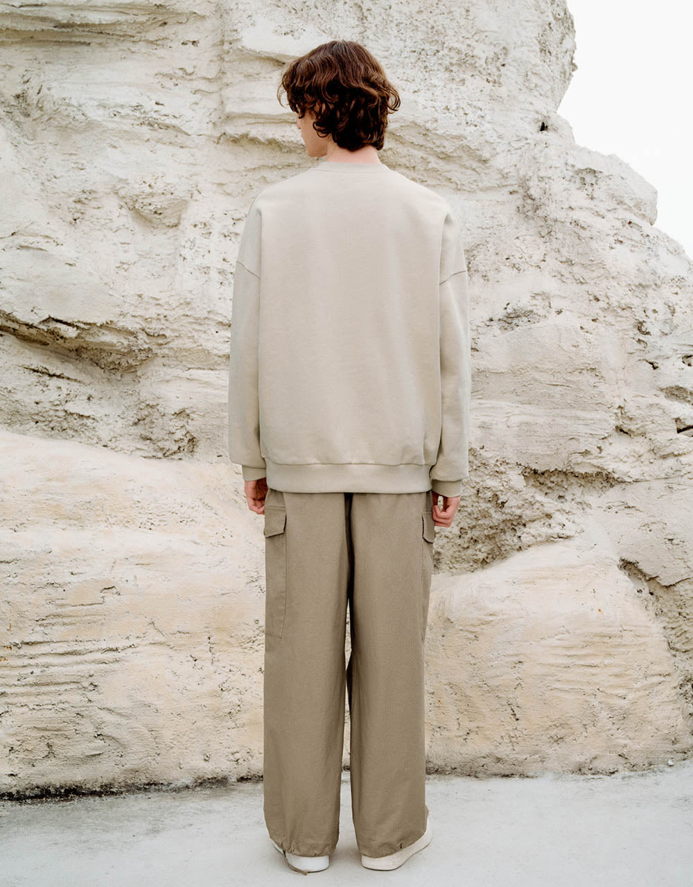 Elastic Waist Jogger Pants With Belt