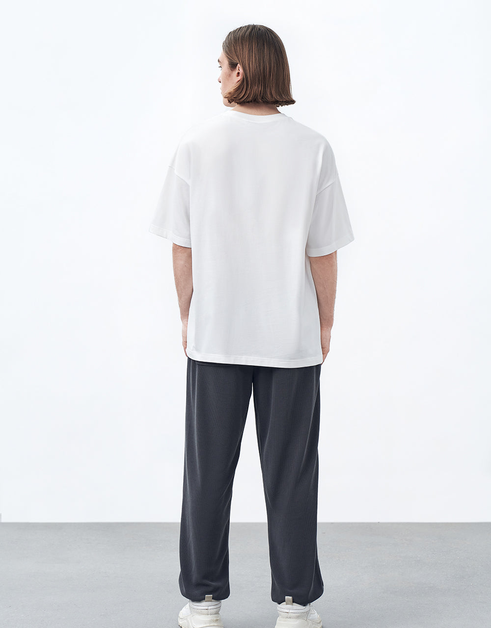 Drawstring Waist Knitted Jogger Pants