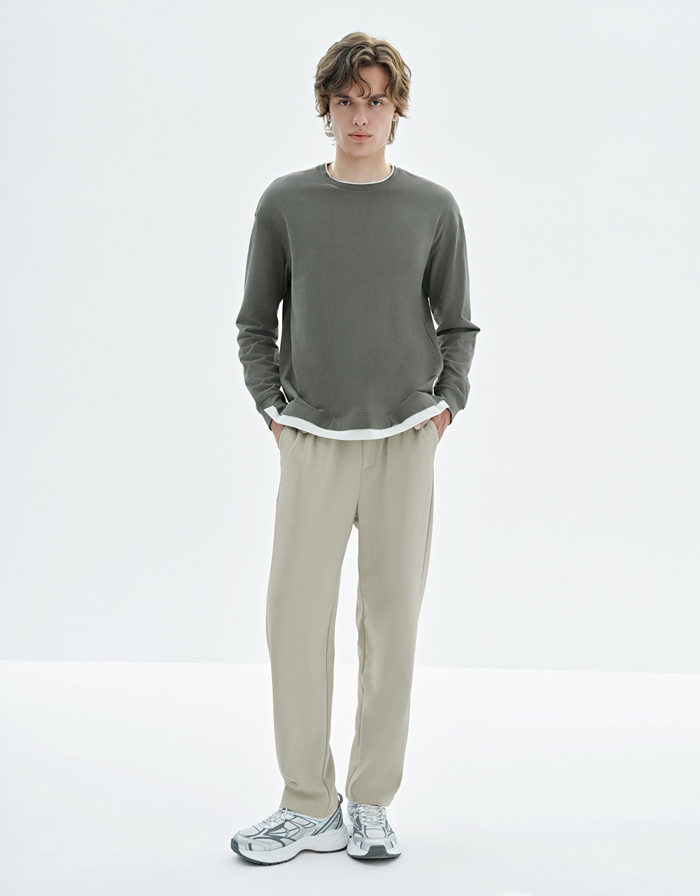 Drawstring Waist Knitted Jogger Pants