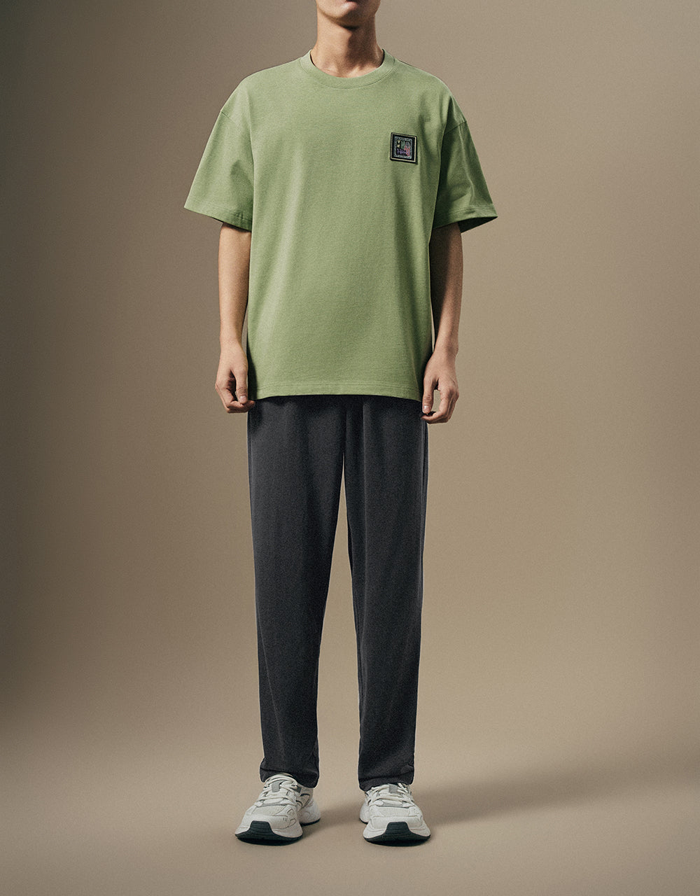Drawstring Waist Knitted Straight Pants