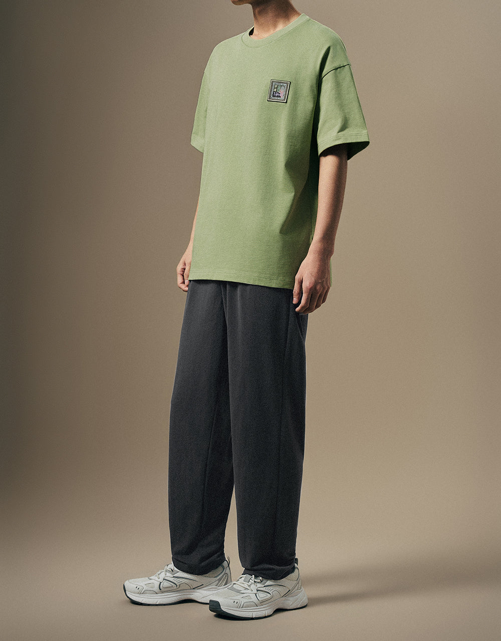 Drawstring Waist Knitted Straight Pants