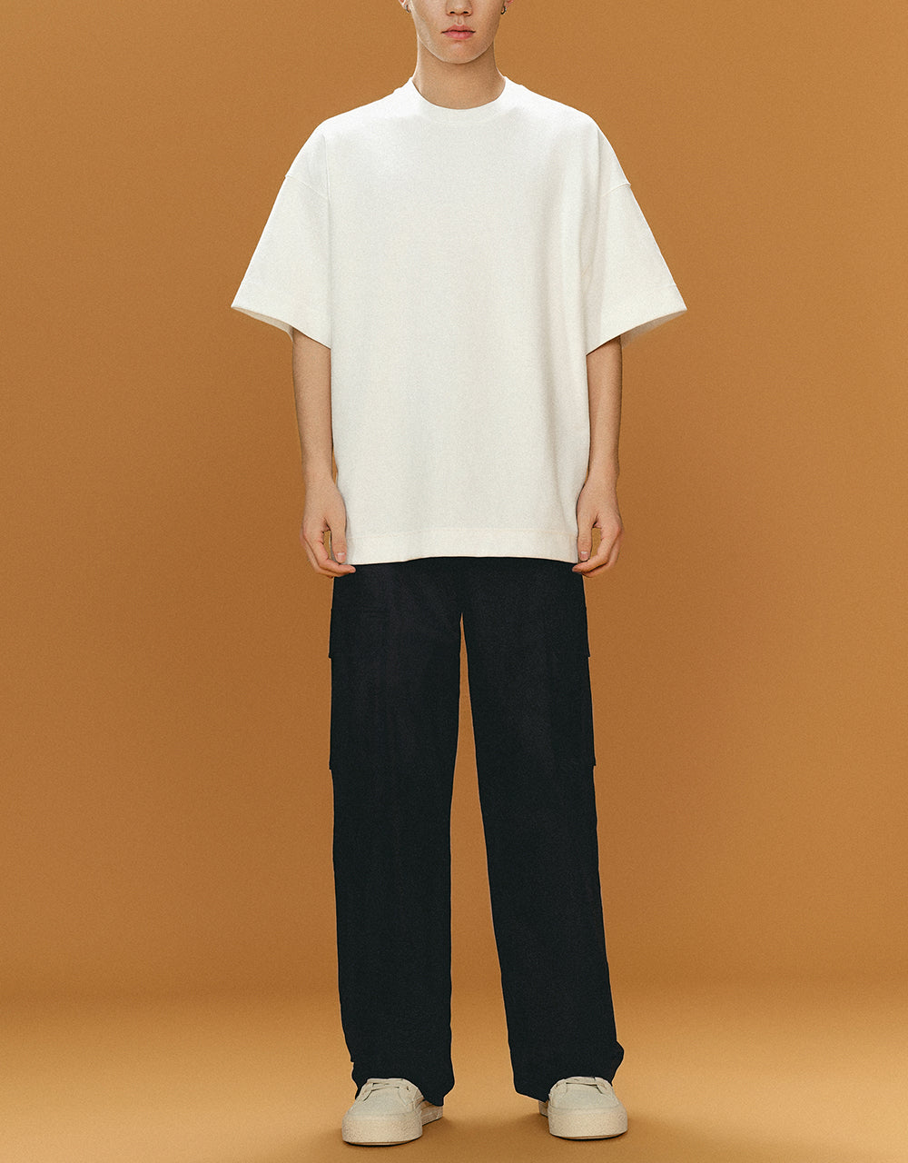 Straight Pants With Belt