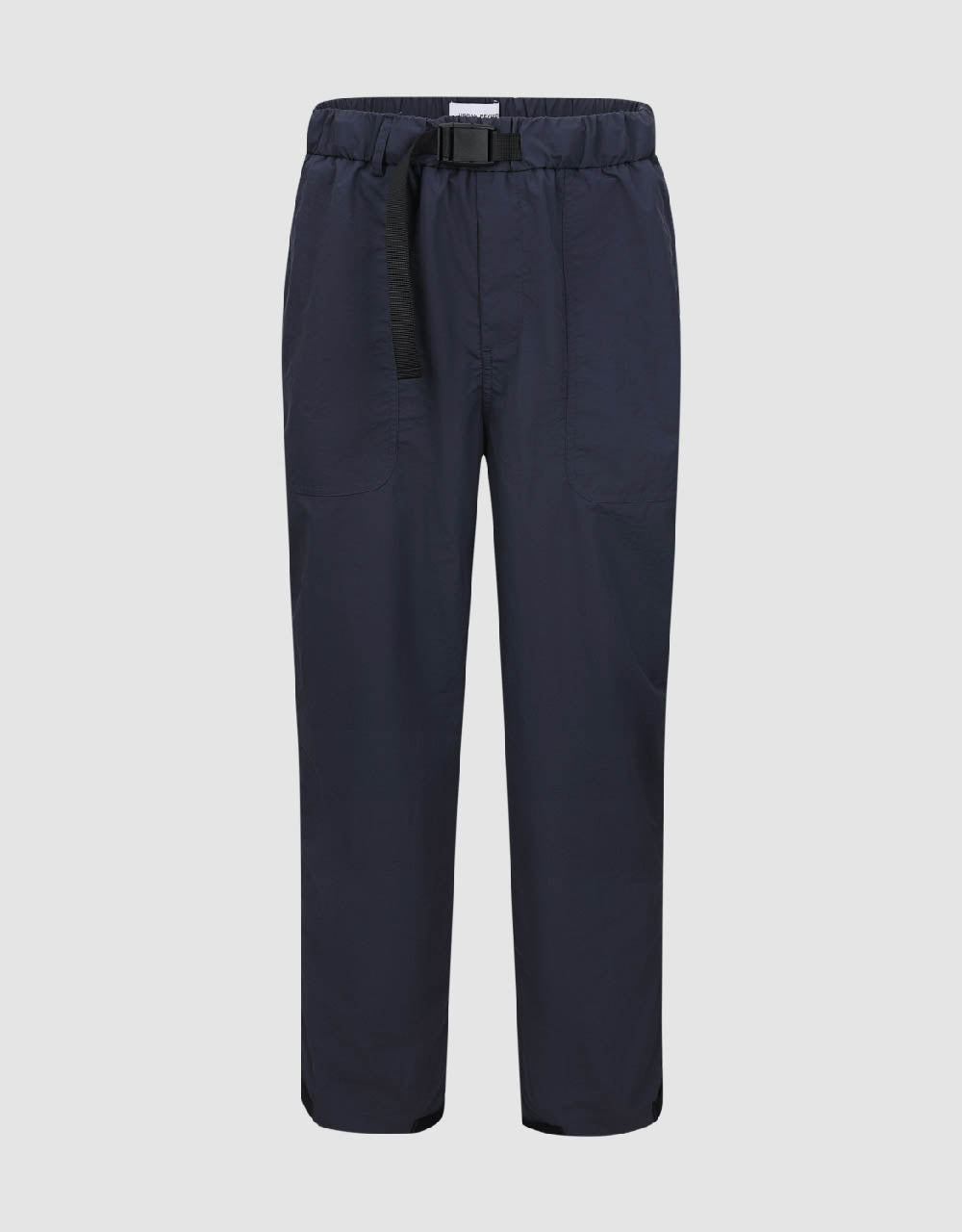 Elastic Waist Straight Pants