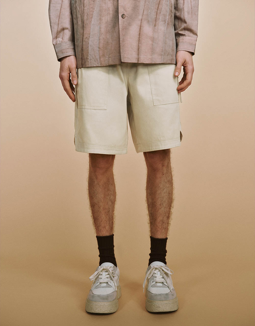Elastic Waist Loose Shorts