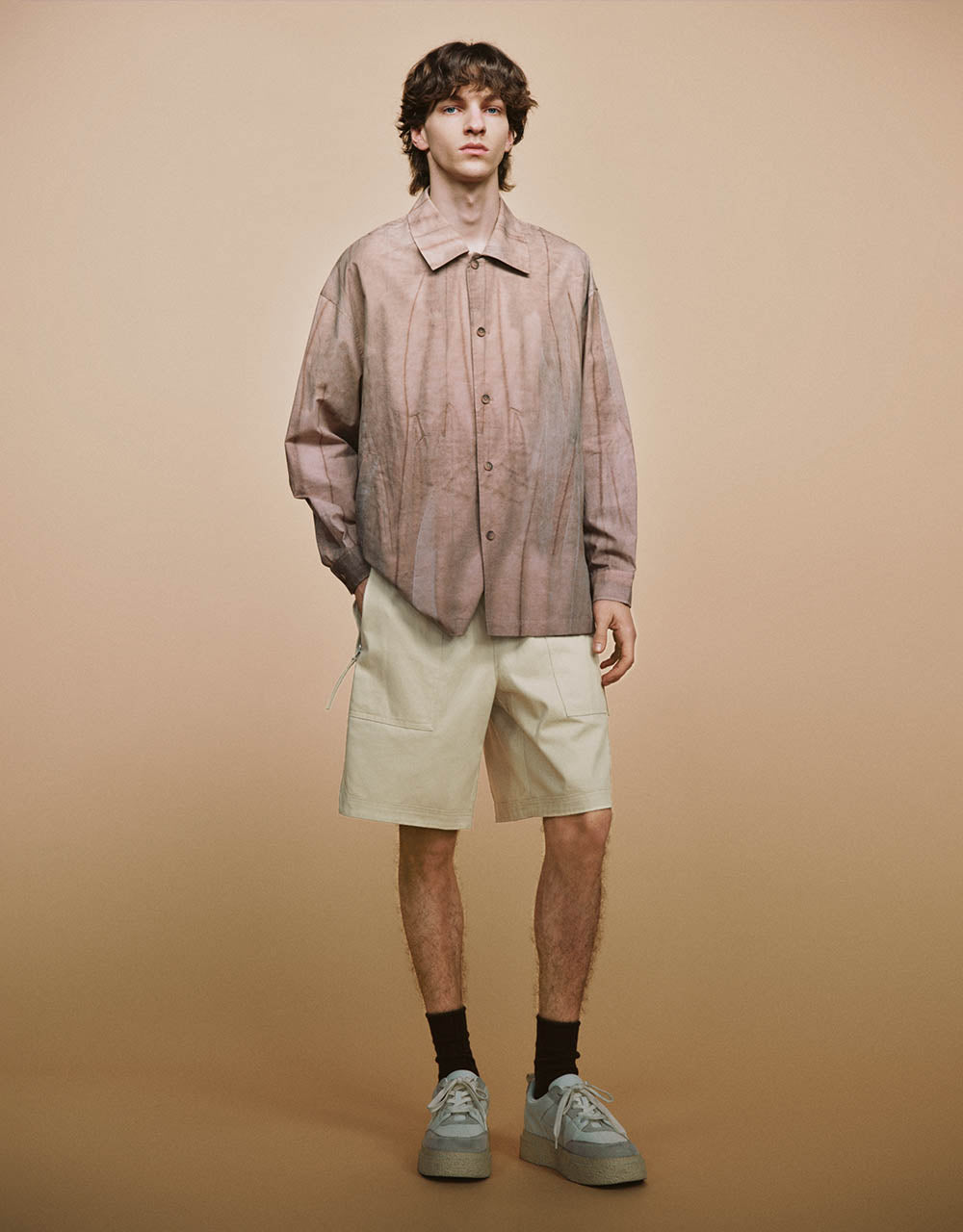 Elastic Waist Loose Shorts
