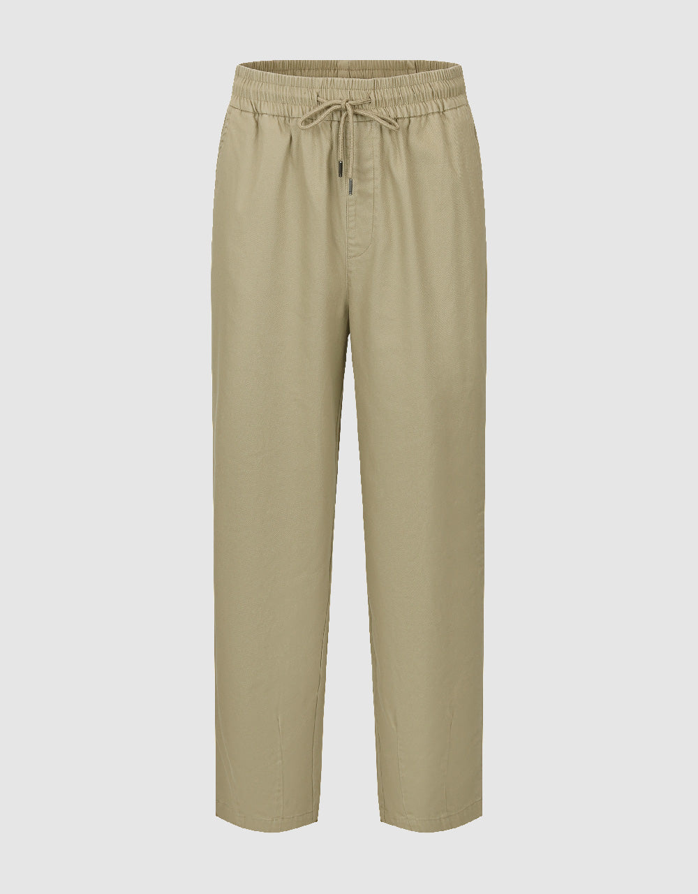 Drawstring Waist Carrot Fit Pants