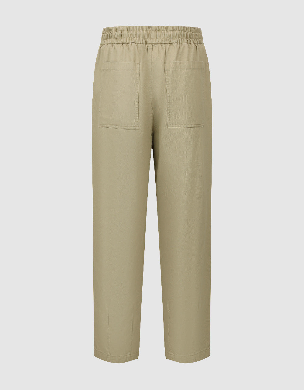 Drawstring Waist Carrot Fit Pants
