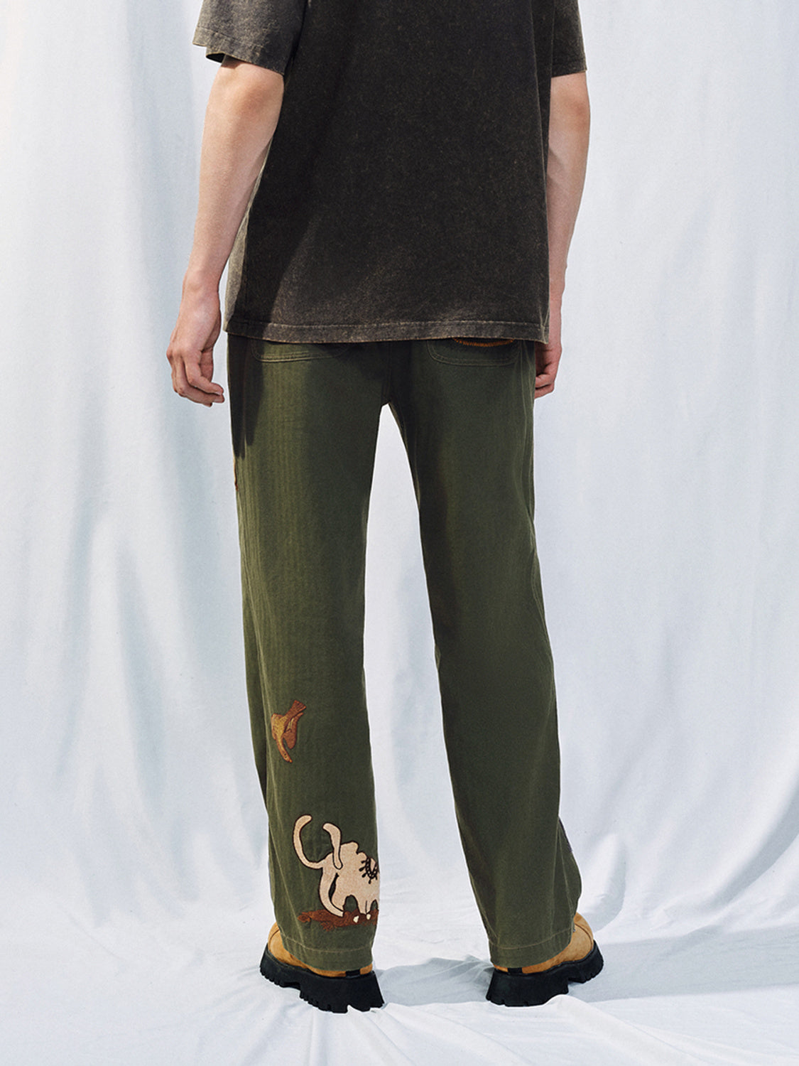 Printed Straight Pants