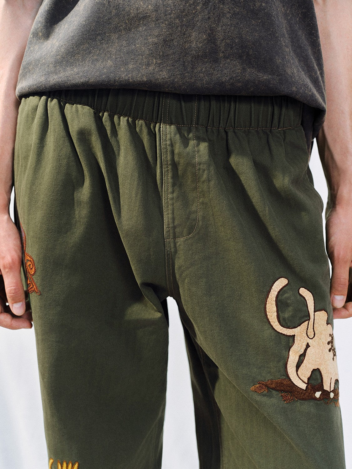 Printed Straight Pants