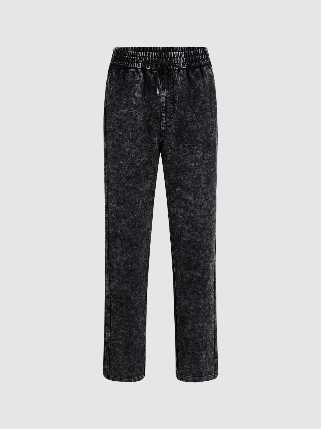 Drawstring Waist Loose Straight Pants