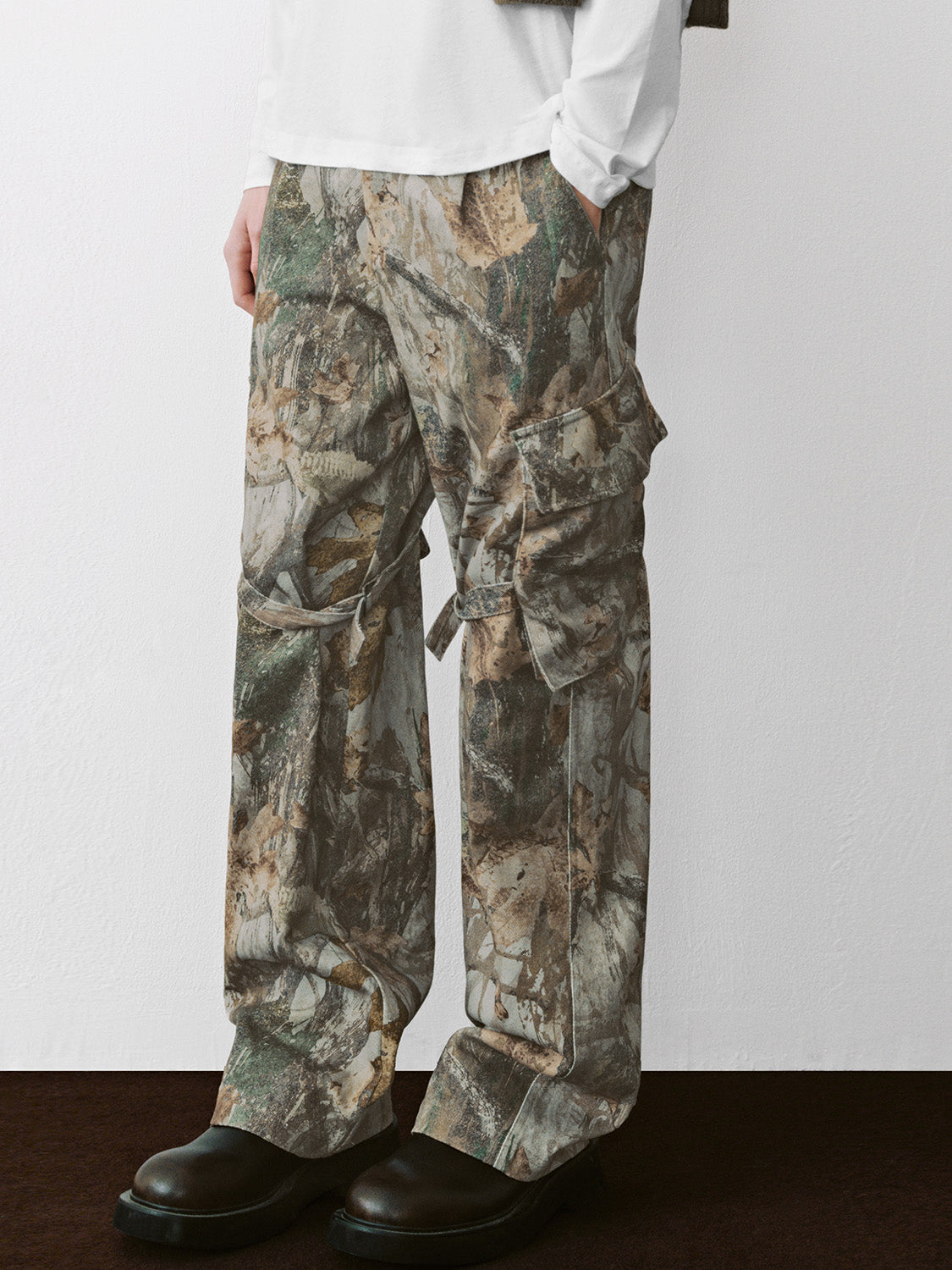 Camo Wide-Leg Pants