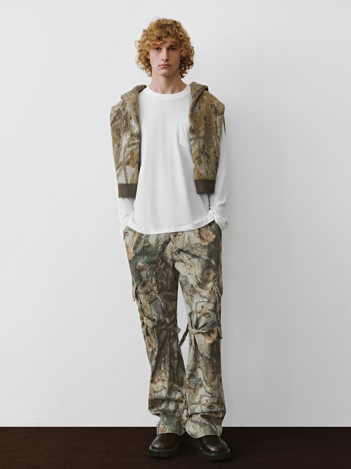 Camo Wide-Leg Pants