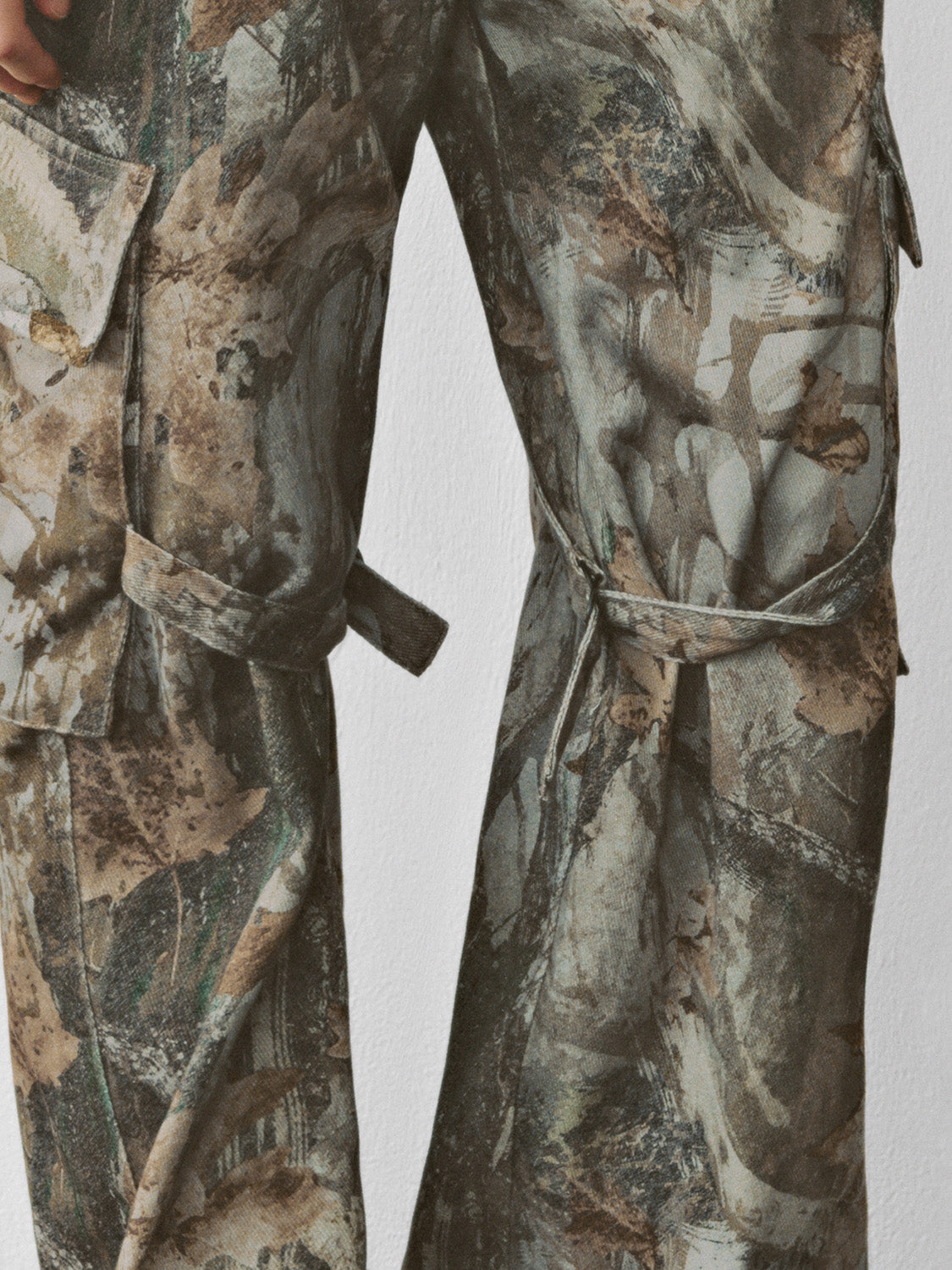 Camo Wide-Leg Pants