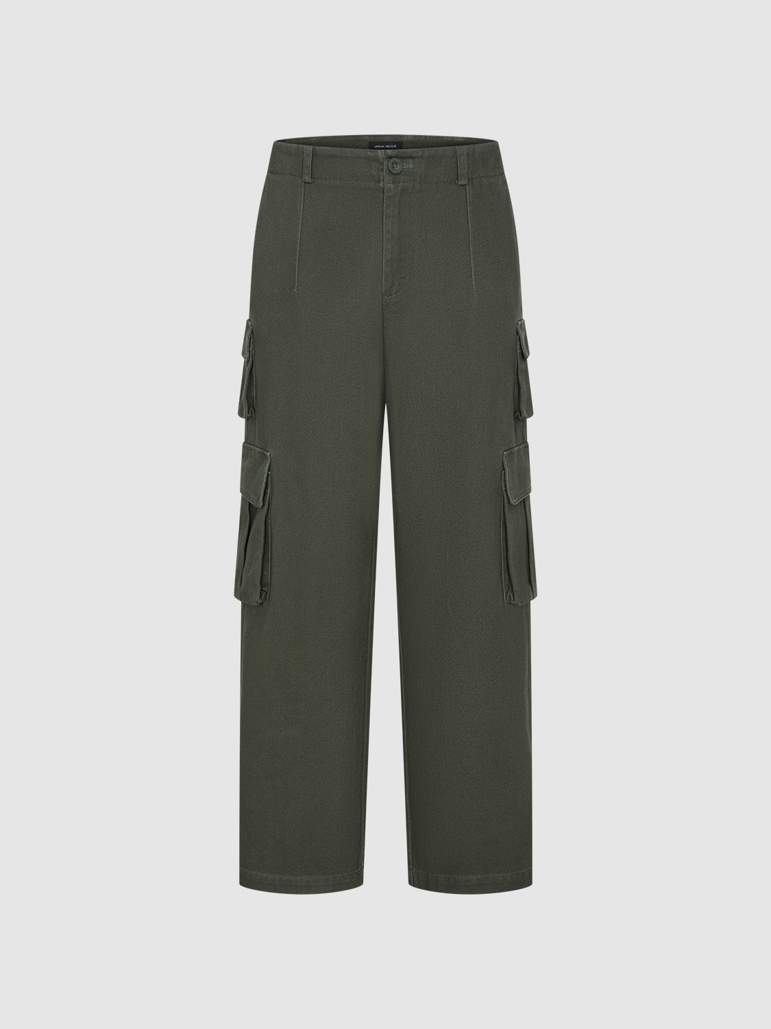 Flap Pocket Wide-Leg Pants