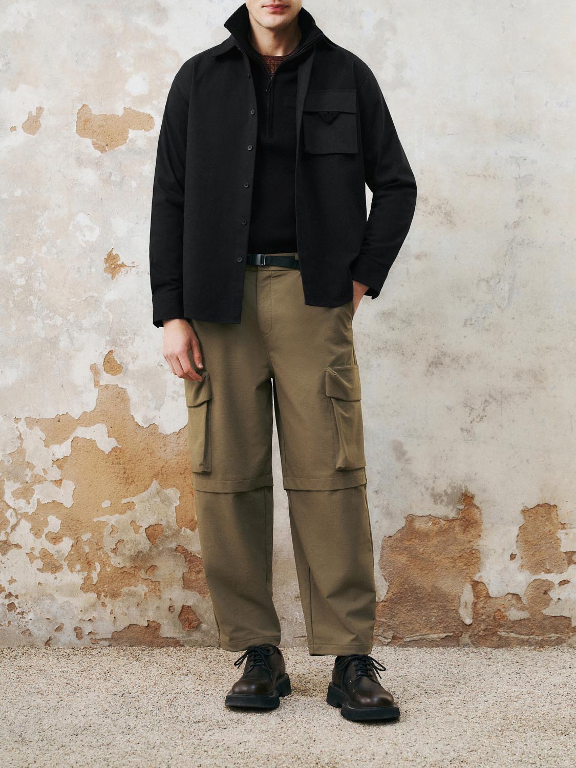 Elastic Flap Pocket Jogger Pants