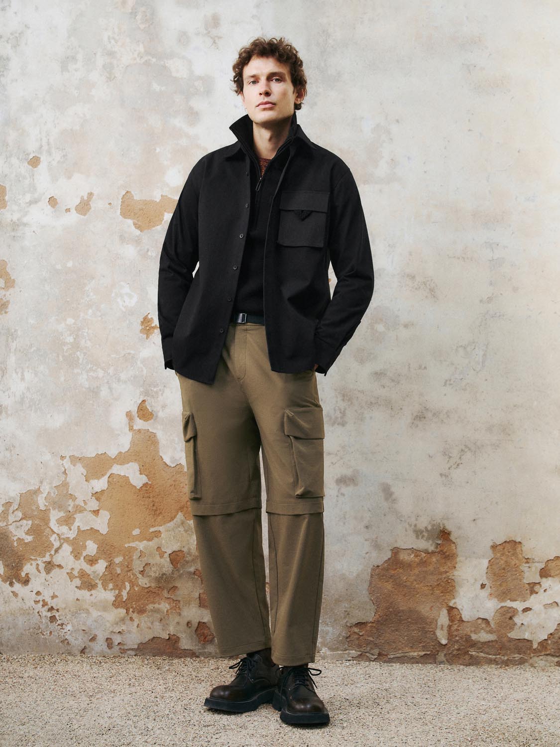 Elastic Flap Pocket Jogger Pants