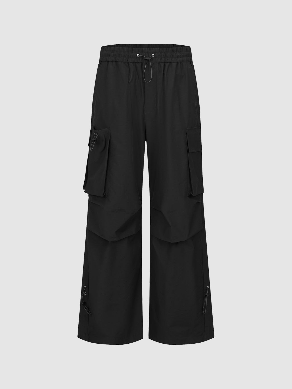 Flap Pocket Wide-Leg Pants