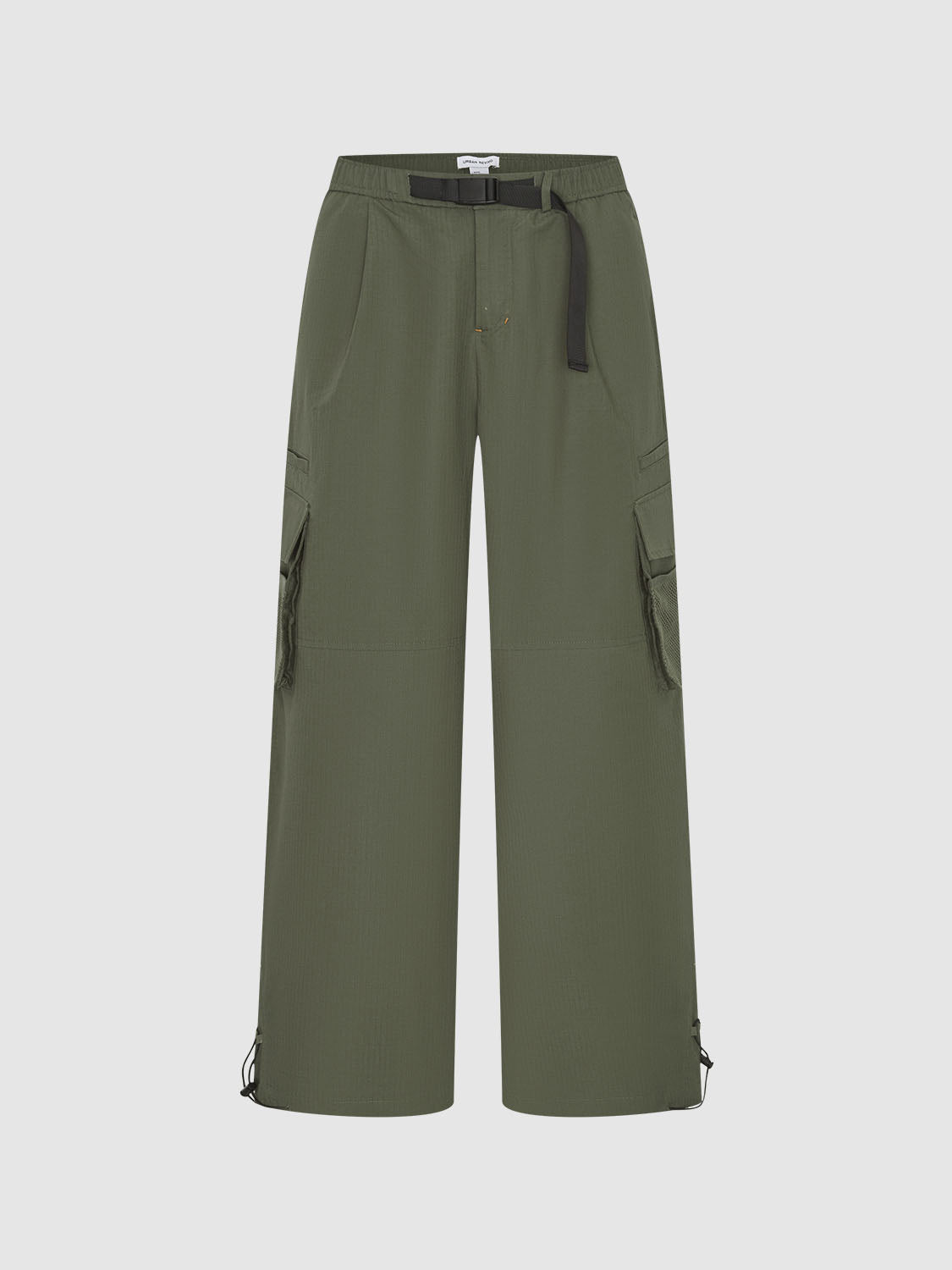Flap Pocket Wide-Leg Pants