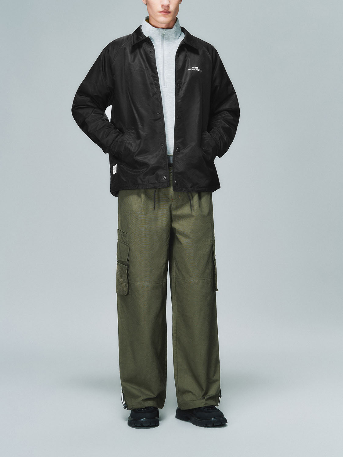 Flap Pocket Wide-Leg Pants