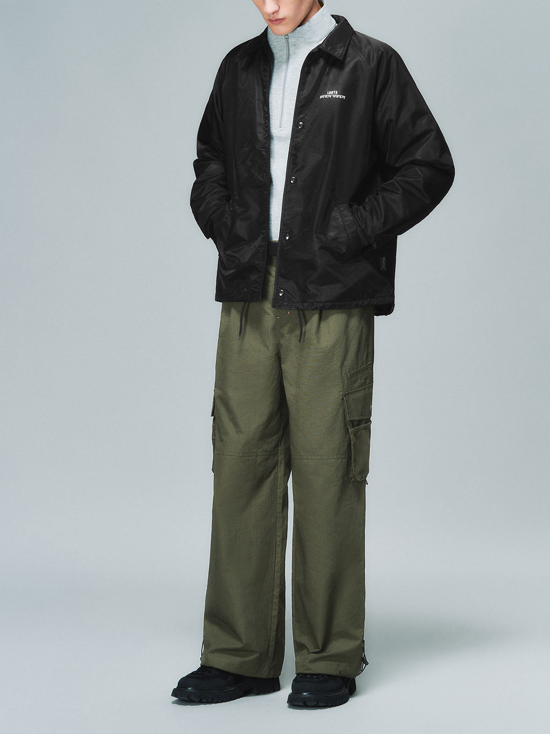 Flap Pocket Wide-Leg Pants