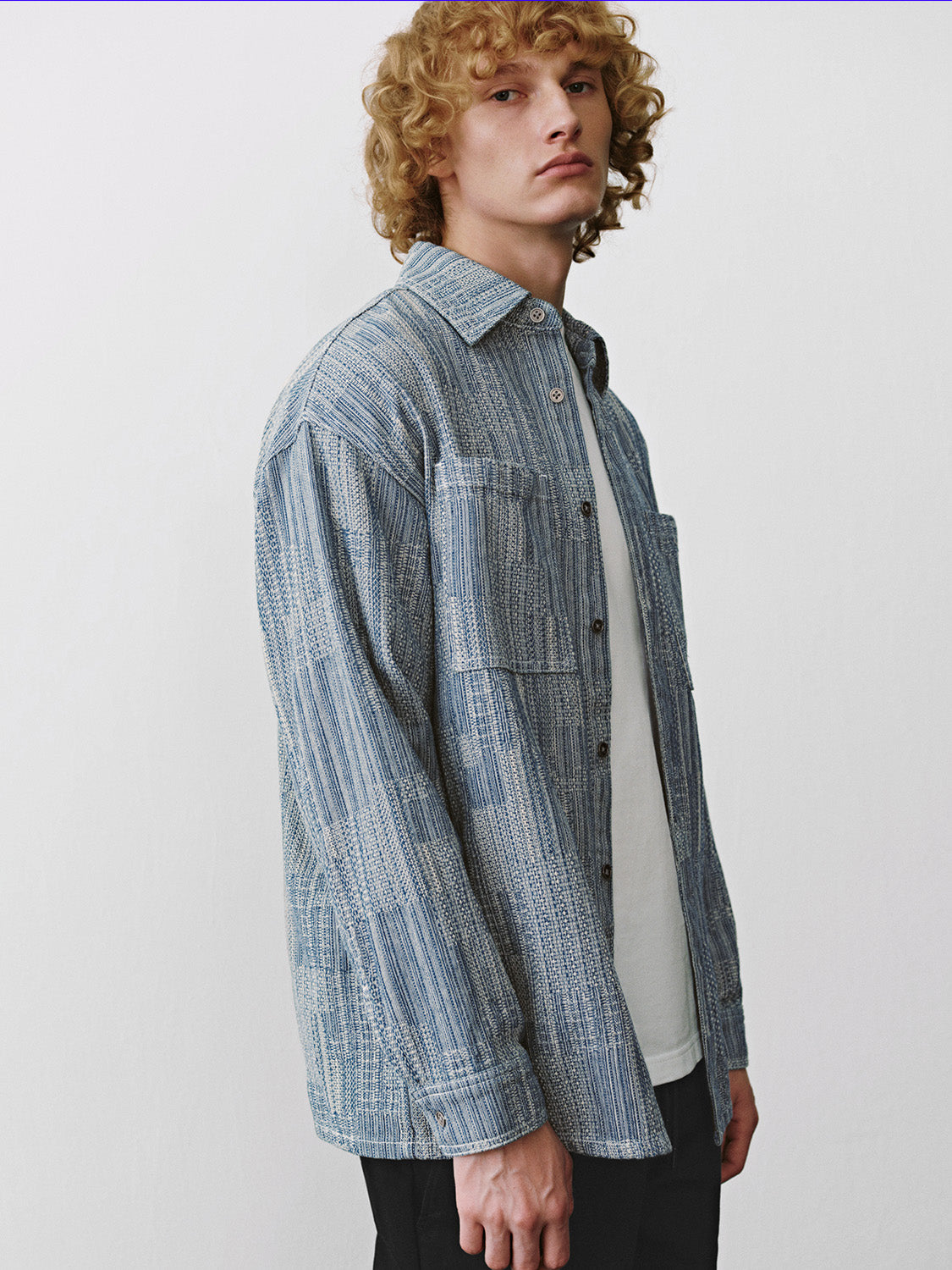 Bottom Up Loose Denim Shirts
