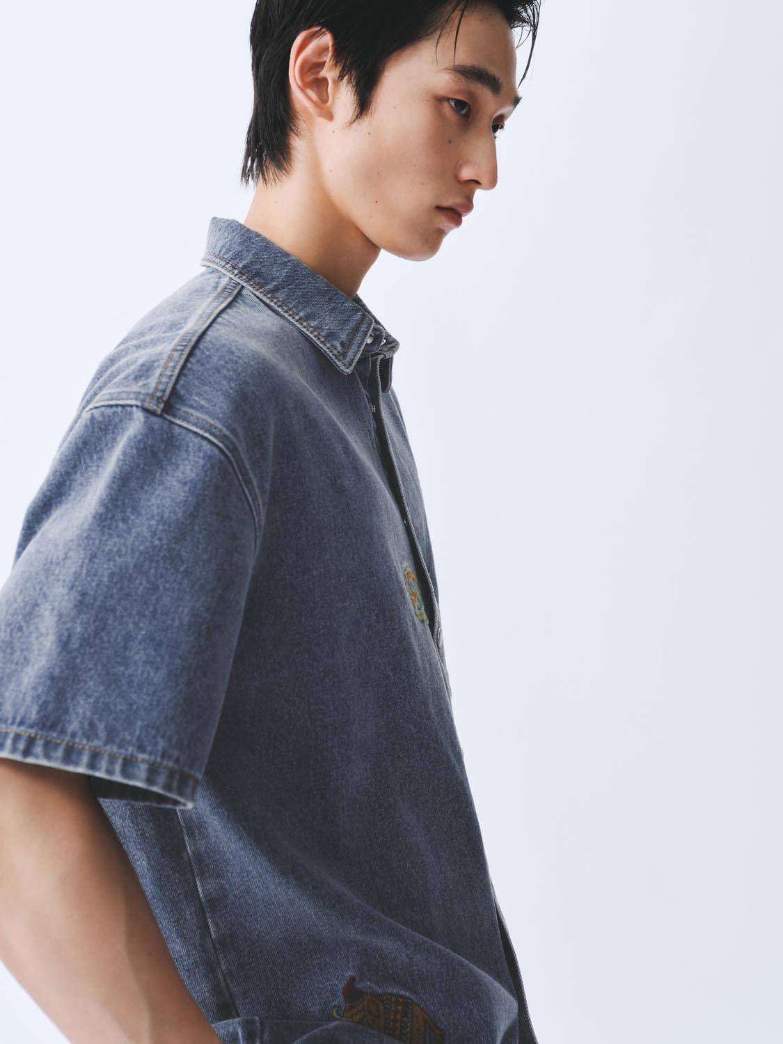 Denim Short Sleeve Shirts