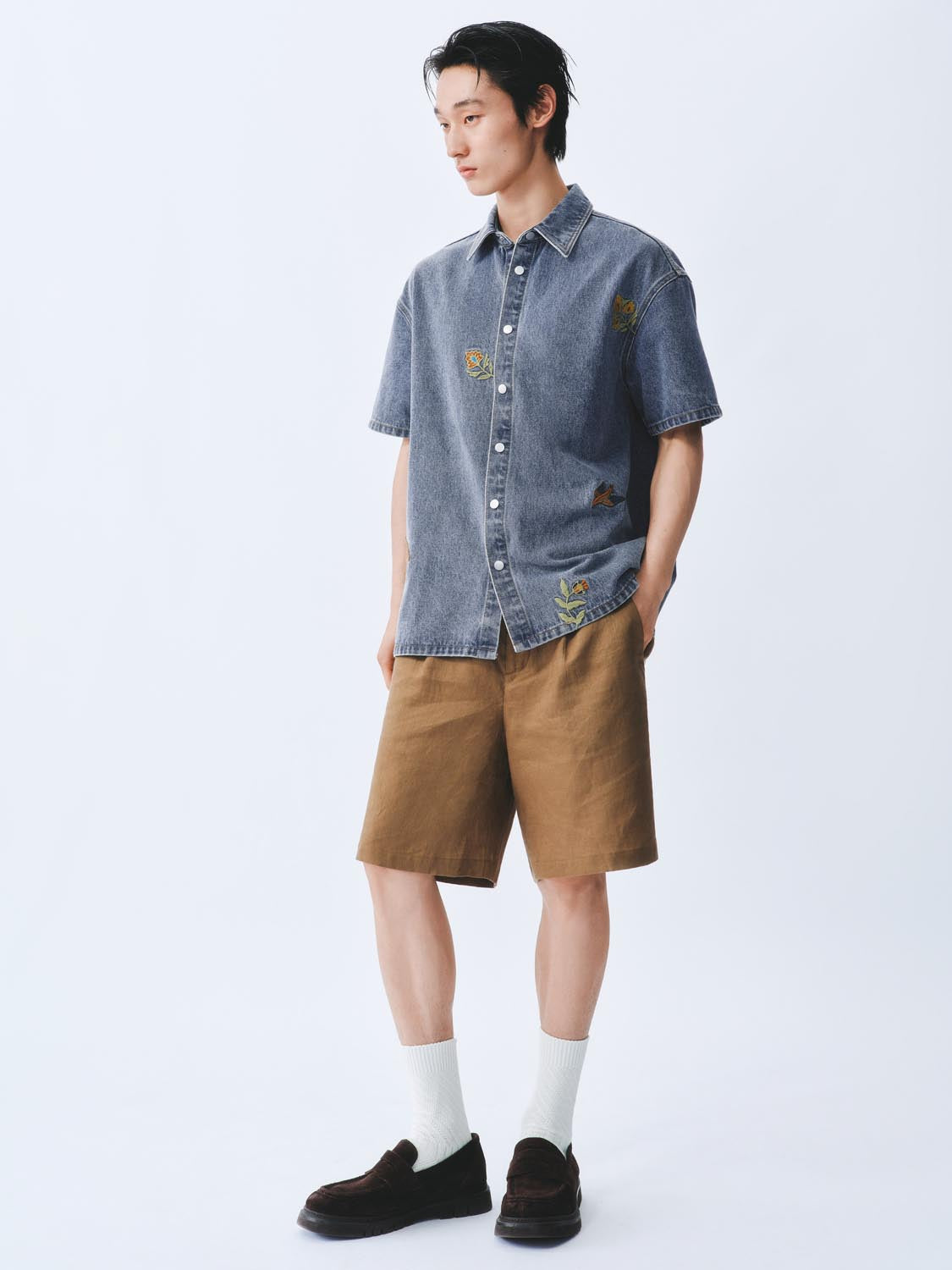 Denim Short Sleeve Shirts