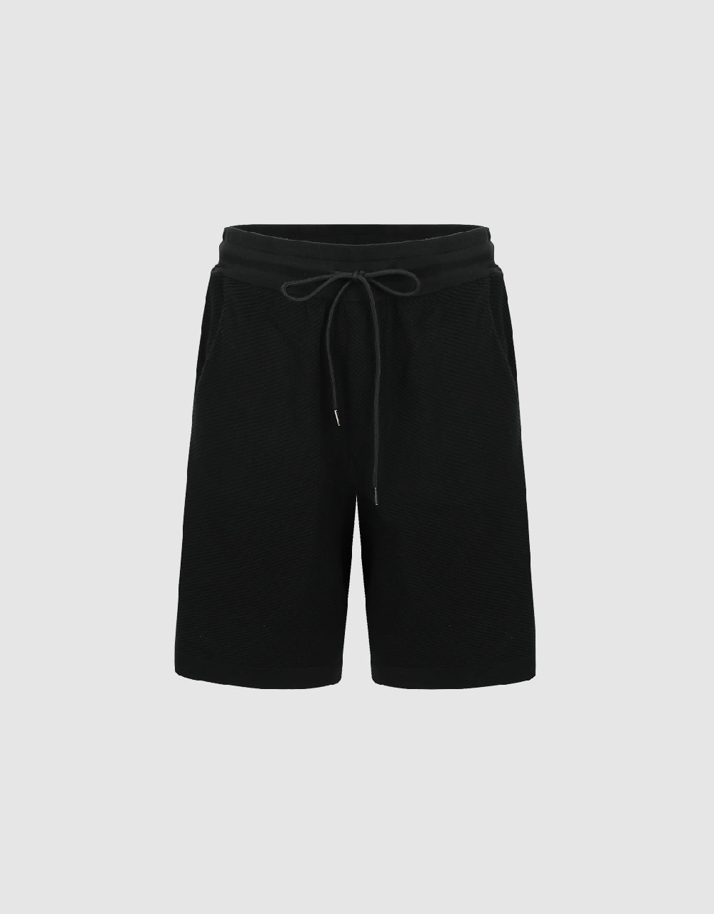 Drawstring Waist Knitted Shorts