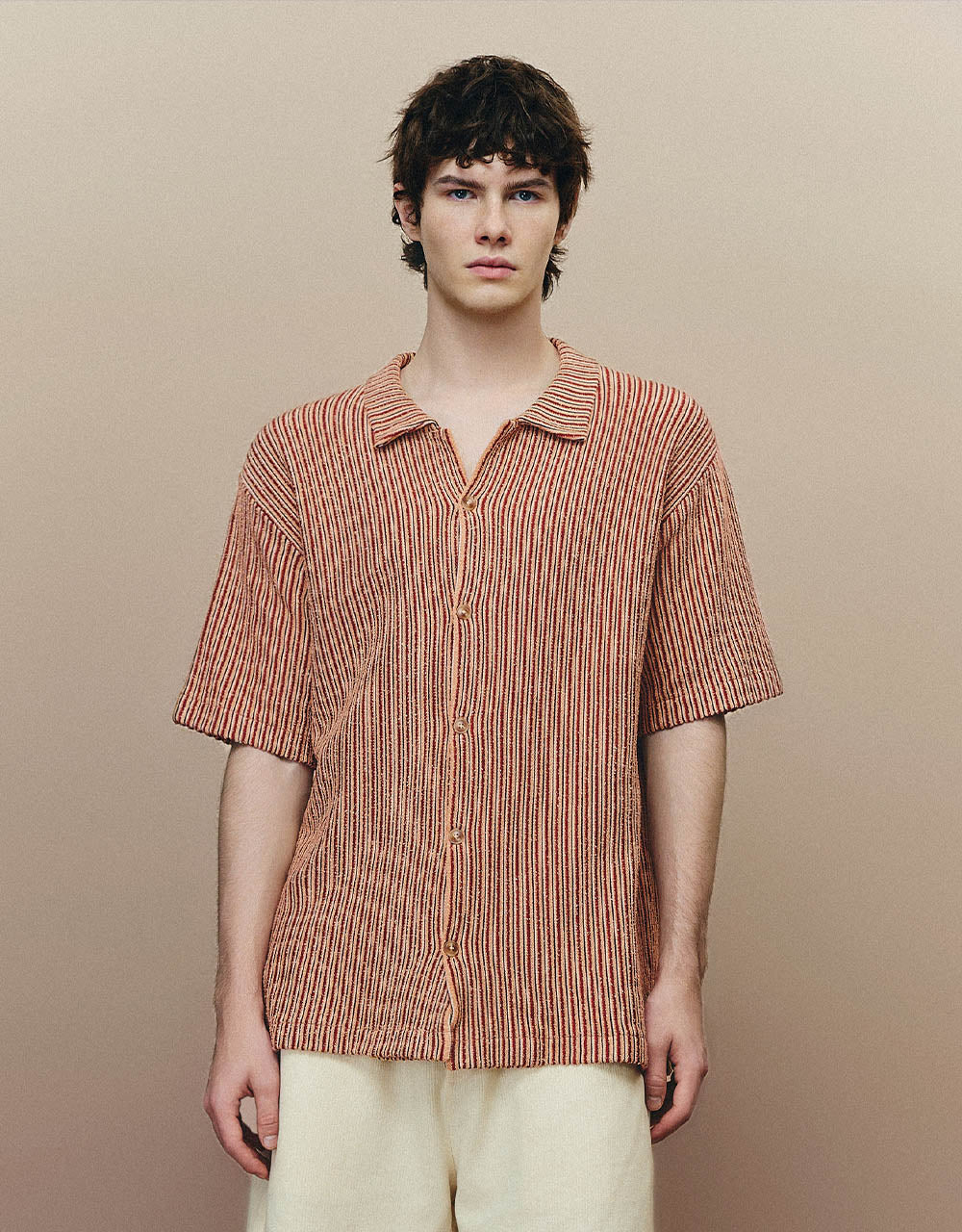 Lapel Knitted T-Shirt