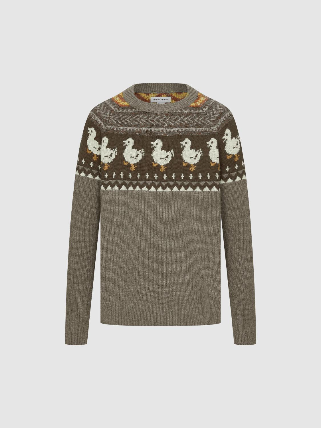 Graphic Long Sleeve Knitted T-Shirts