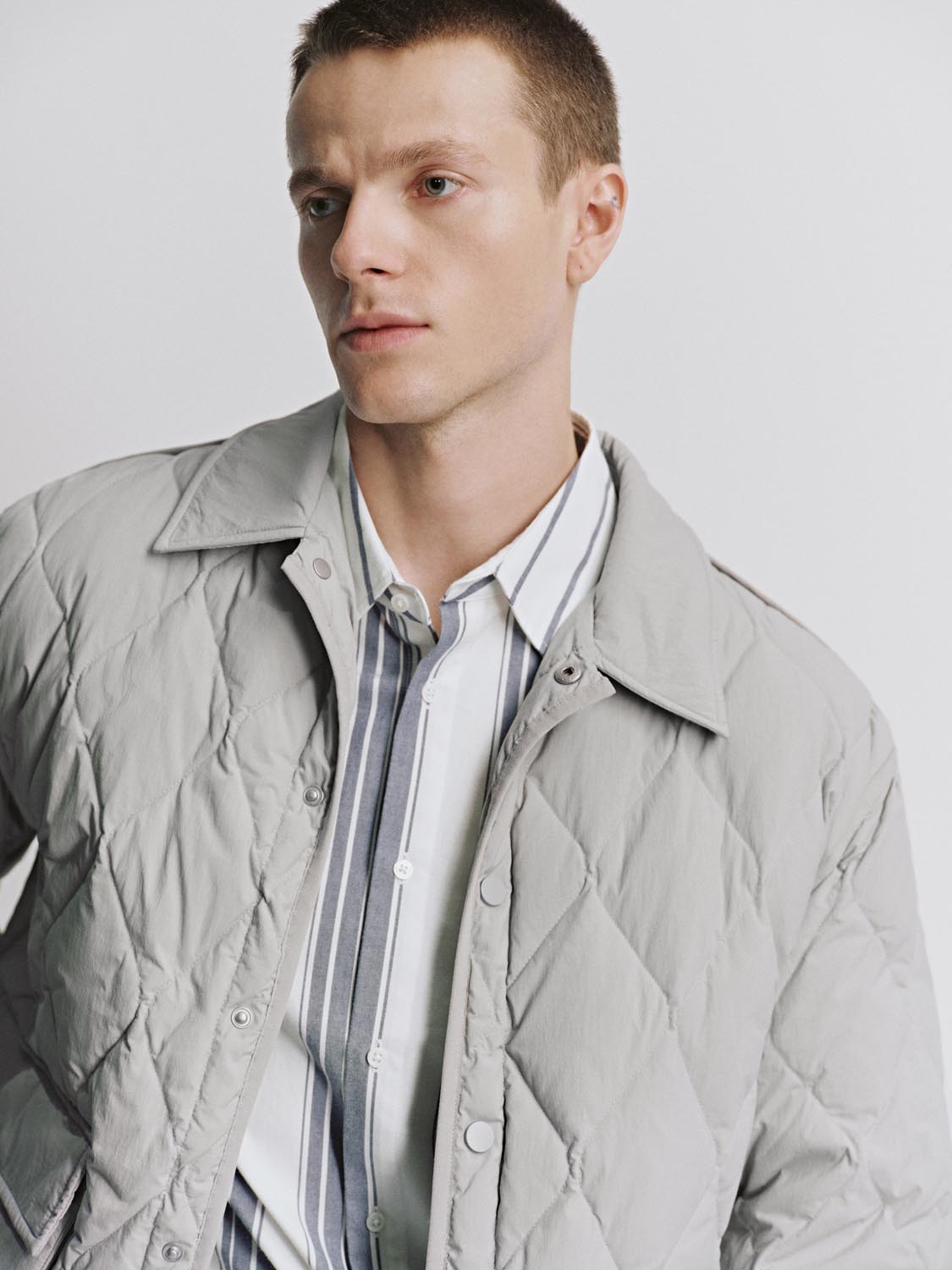 Flap Pocket Puffer Padded Jackets