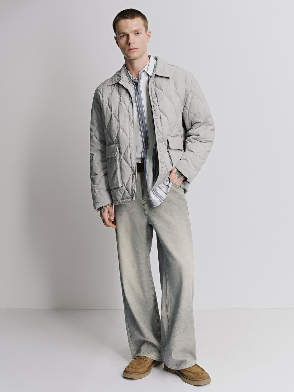 Flap Pocket Puffer Padded Jackets