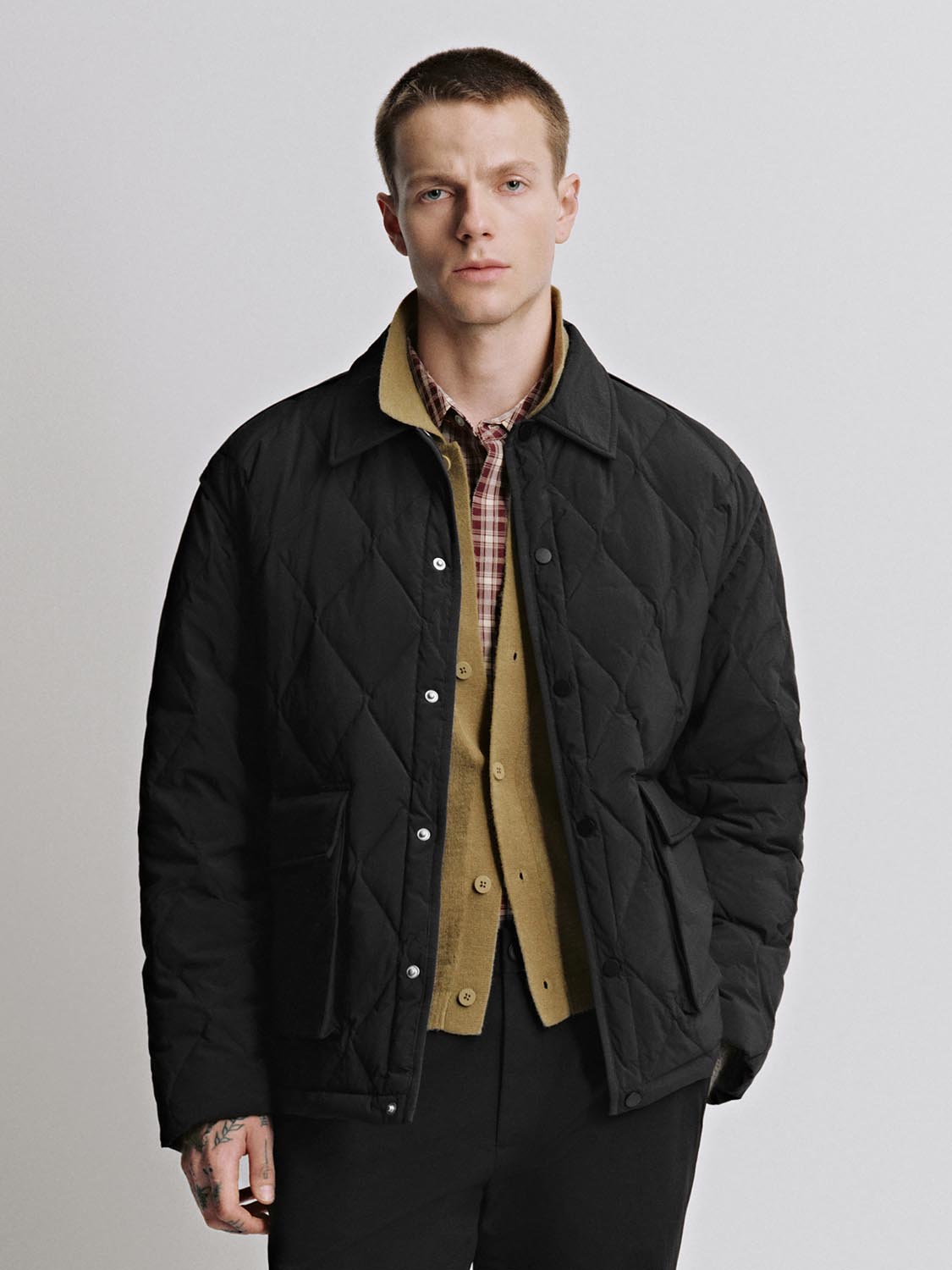 Flap Pocket Puffer Padded Jackets