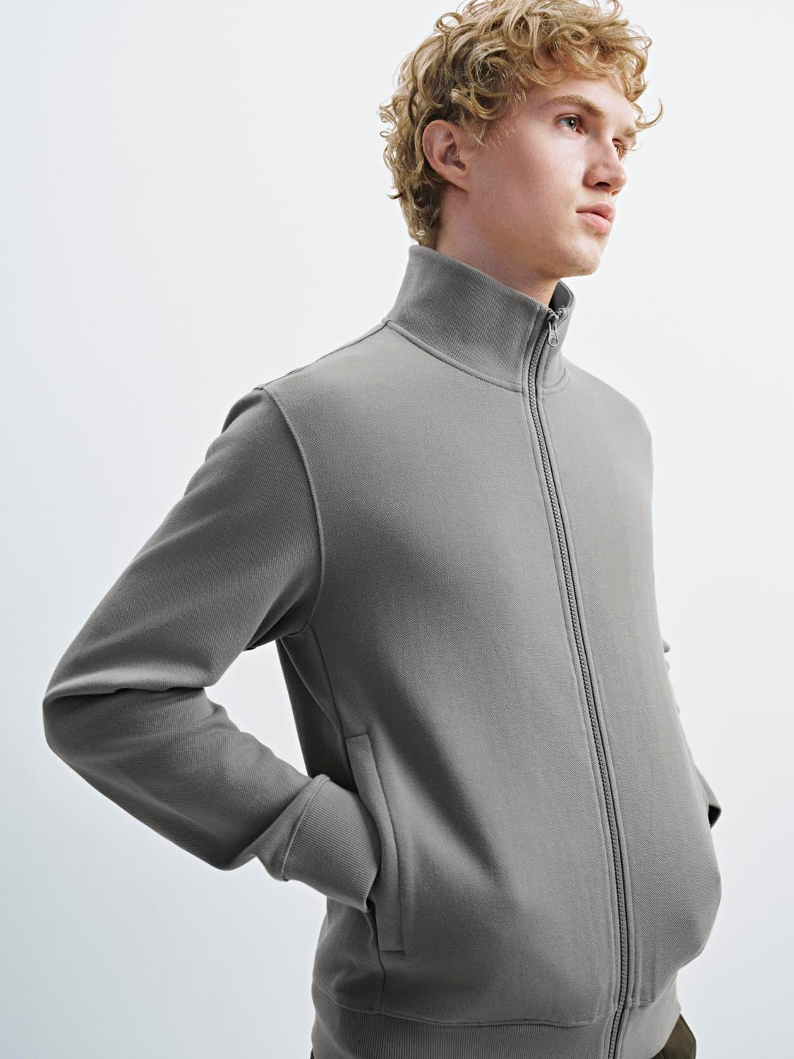 Stand Collar Zip Up Jackets