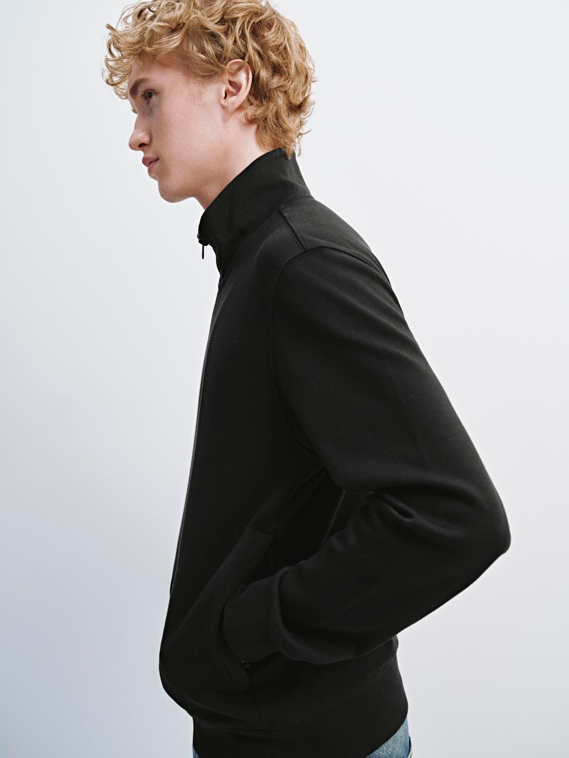 Stand Collar Zip Up Jackets