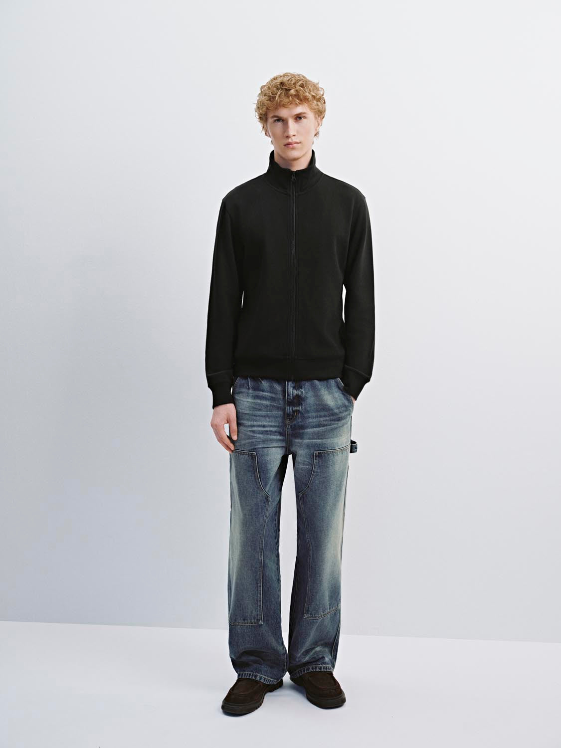Stand Collar Zip Up Jackets