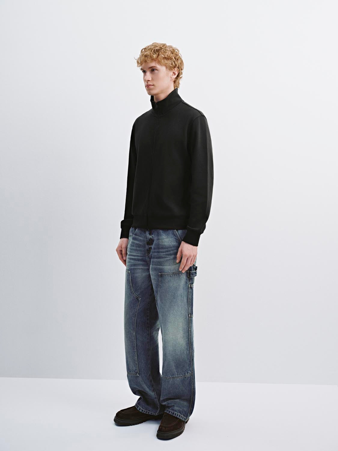 Stand Collar Zip Up Jackets